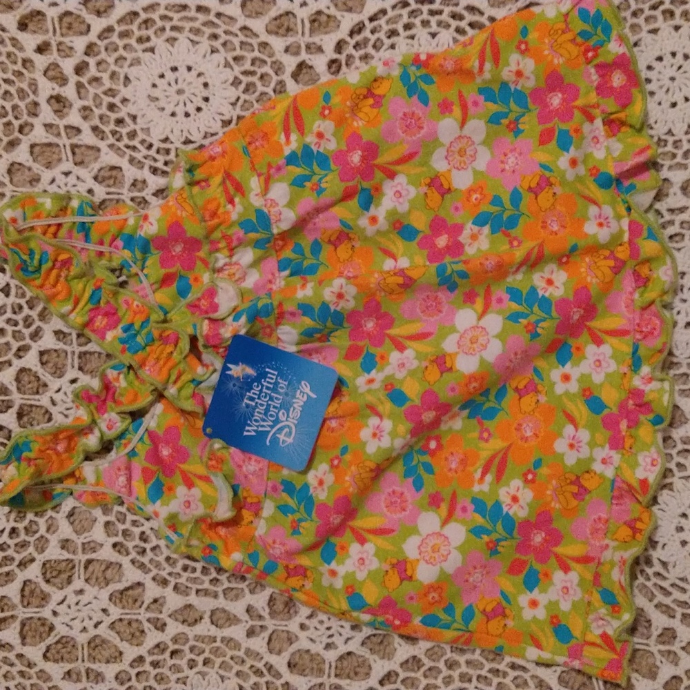 NEW- The Wonderful World of Disney Girls Dress With Winnie the Pooh, 18 months - Picture 2 of 7